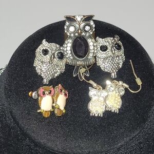 Silver and Gold Filigree and Whimsical Earrings